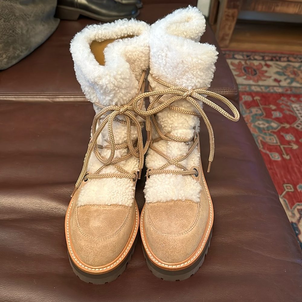 Marc Fisher Shearling Hiking Boot NEW
